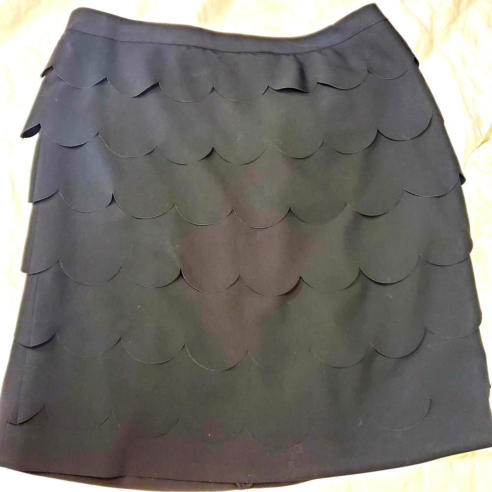 Zac & Rachel Womens Black Tiered skirt, size 12